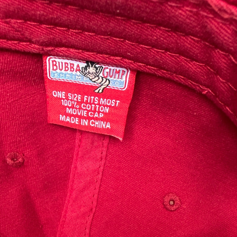 “Forrest Gump” Bubba Gump Shrimp Co. Red Logo Baseball Cap - Picture 6 of 6